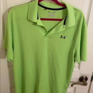 Lime Green Under Armour Polo